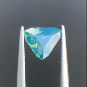 1.13 carat Opalescent Bluish Green Modified Cut Natural Green Sapphire